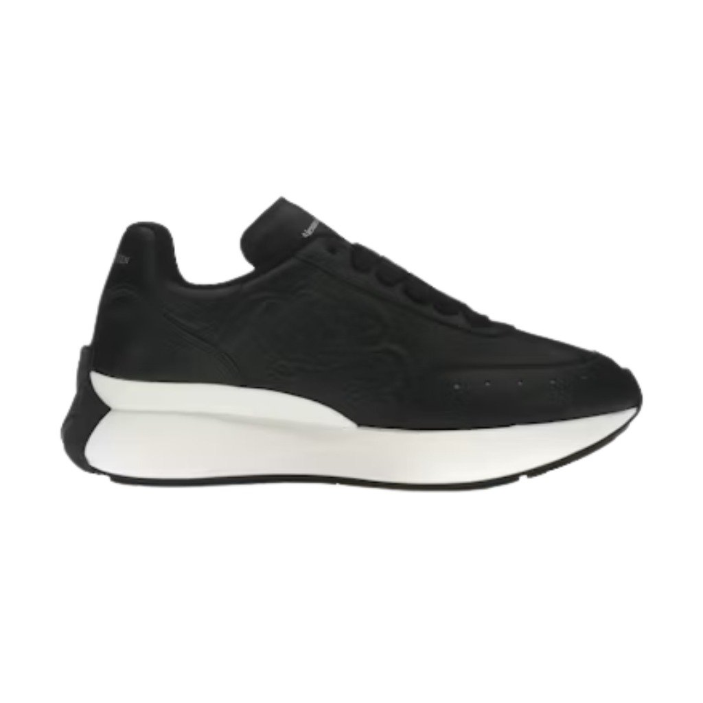 WhatsApp Image 2025-08-20 at 3.04.56 PM Alexander Mcqueen Oversized Graffiti Sprint Runner – Black White - Image 1