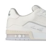 Louis Vuitton X Virgil Abloh White Grey Low Trainers - Image 3