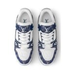 Louis Vuitton LV Trainer Monogram Denim – White Blue - Image 2