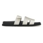 Hermes Chypre Sandals – White Palladium Hardware