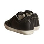 Golden Goose Superstar – Black Glitter Heel - Image 3