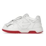 OFF-WHITE Out Of Office “OOO” Low Tops For Walking White White Red SS22 - Image 2