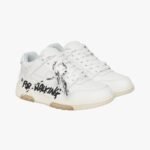 OFF-WHITE Out Of Office OOO Low Tops For Walking For – White Black - Image 2