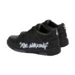 OFF-WHITE Out Of Office OOO For Walking Low Tops – Black White - Image 3