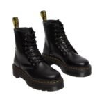 Dr. Martens Jadon Platform Boots – Black Smooth Leather - Image 2