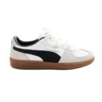 PUMA Palermo Leather Trainers In White & Black