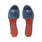 Loropiana Summer Charms Sandal Suede Goatskin Denim - Image 6