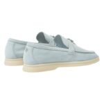 Loro Piana Summer Charms Walk Loafer Suede Spring Waterfall Melang - Image 3