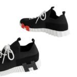 Hermes Lift Slip-On Sneaker Noir / Blanc - Image 5
