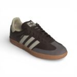 Adidas Samba OG “Brown/Putty Grey” Sneakers | Brown - Image 4