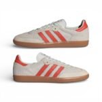 adidas Samba OG CRYSTAL WHITE / PRELOVED RED / GUM - Image 7