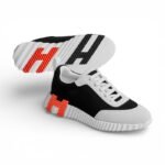 Hermès Bouncing Sneaker Black/Orange - Image 6