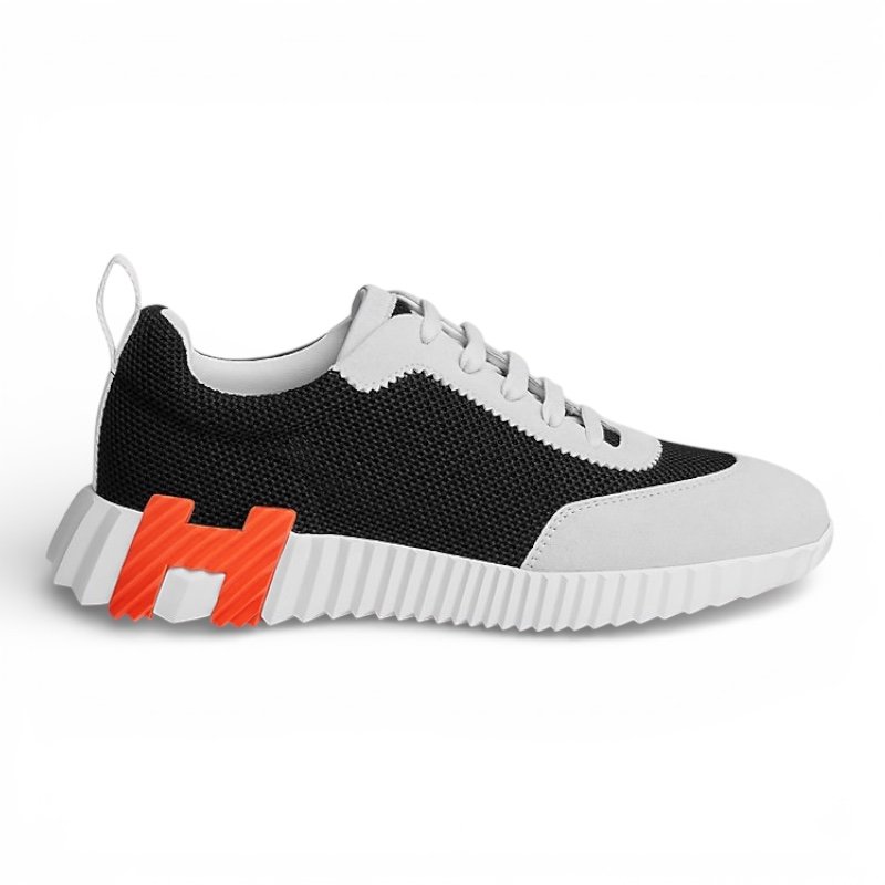 Photoroom_20260210_001937 Hermès Bouncing Sneaker Black/Orange - Image 1