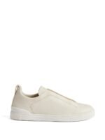 Zegna White Triple Stitch Secondskin Sneakers
