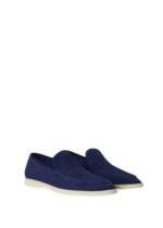 Loro Piana Summer Walk Loafer Suede Indaco - Image 6