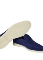 Loro Piana Summer Walk Loafer Suede Indaco - Image 2