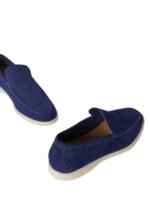Loro Piana Summer Walk Loafer Suede Indaco - Image 3