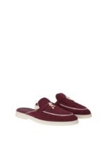 Loro Piana Charms Walk Babouche Loafer Suede Aguaje