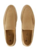 Loro Piana Summer Walk Loafer Suede Light Wood Smoke - Image 5