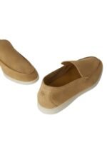 Loro Piana Summer Walk Loafer Suede Light Wood Smoke - Image 3